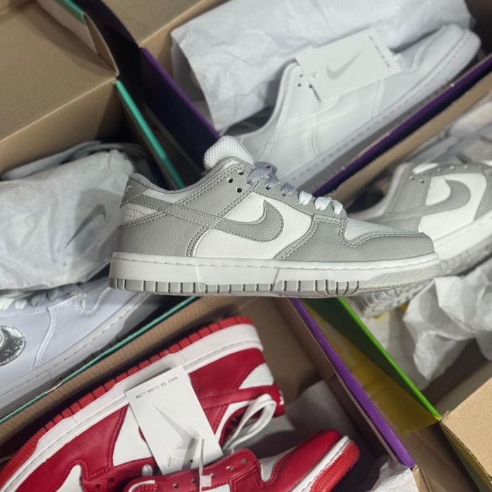 Nike Dunk (Linha Premium) x Branco/Cinza