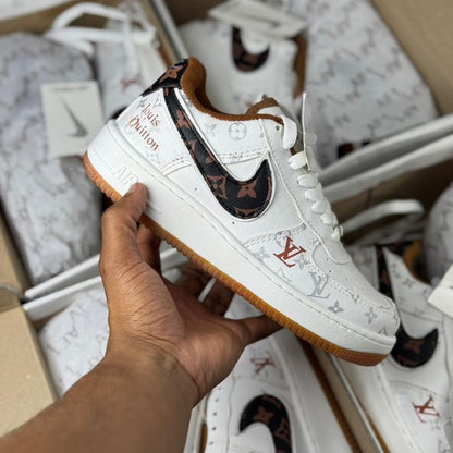 Air Force LV Branco/Café