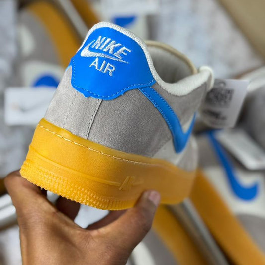 AIR FORCE PLATAFORMA ESTILO, ALTURA E CONFORTO EM UM SÓ TÊNIS! BRANCO/AZUL